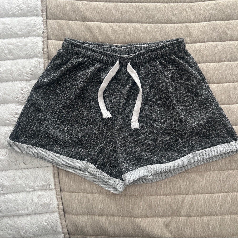Grey mini shorts